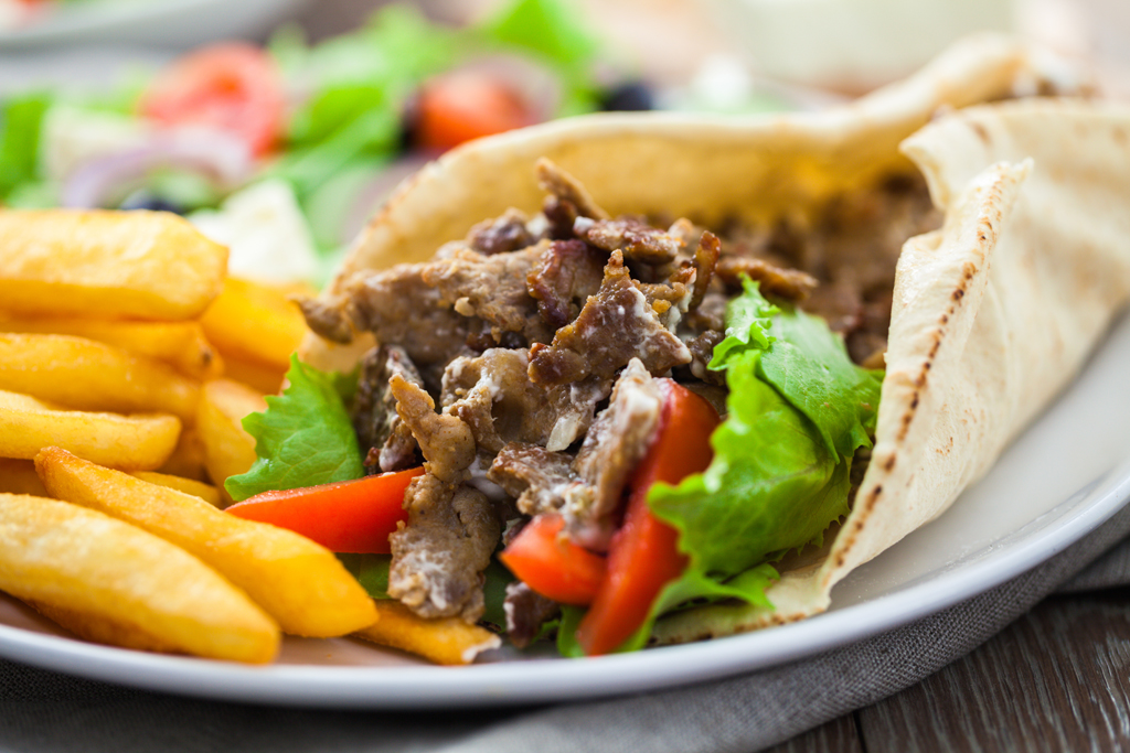 souvlaki, greek food
